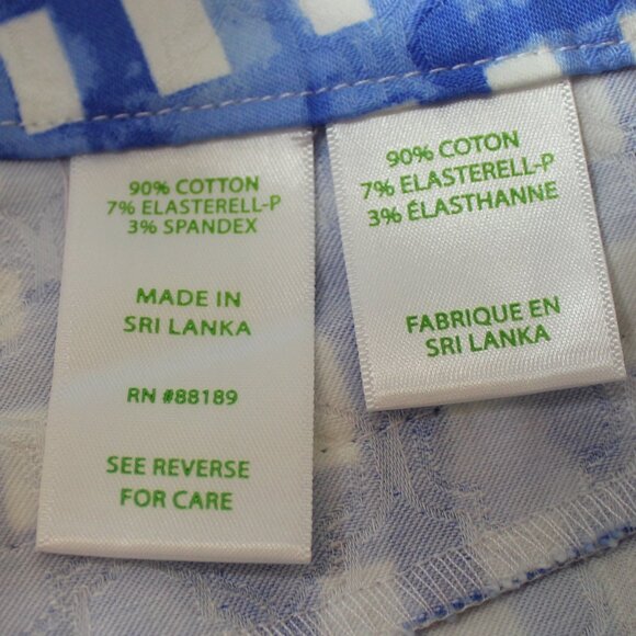 Lilly Pulitzer Kelly Skinny Ankle Pants Feelin' Beachy Blue size 8 - Picture 6 of 7